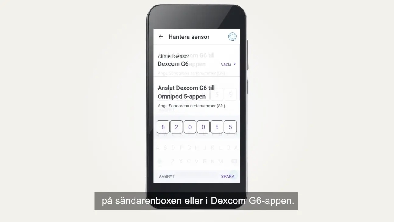 nordic-infucare-Sensoranslutning Dexcom G6